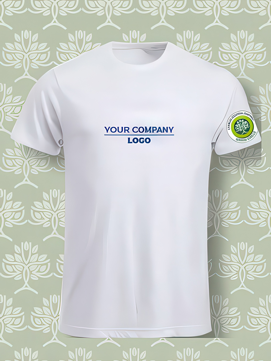 T-shirt with Green Circle badge